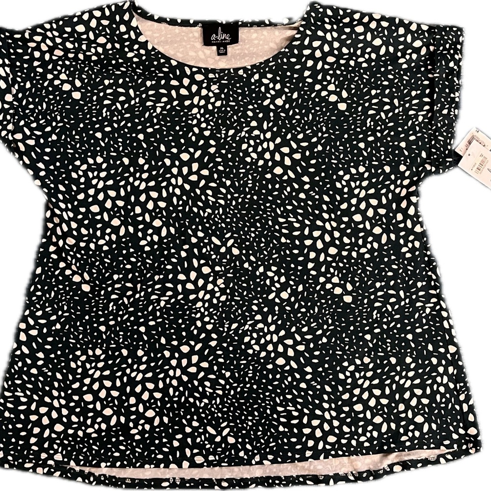 A-line Hawaii top (dark forest green)